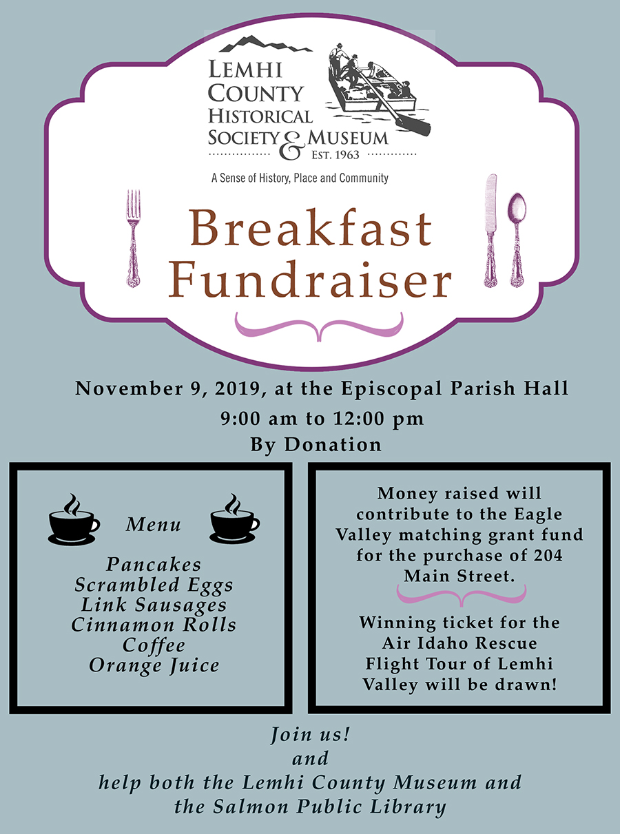 Breakfast Fundraiser! | Lemhi County Museum